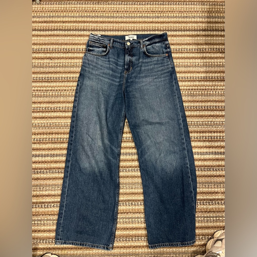 Reformation Wide Leg Jeans - Dark Blue